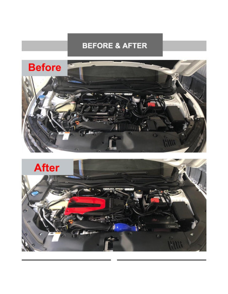 Cubierta de Válvula de Motor Cuztom Tuning Honda Civic 2016-2020