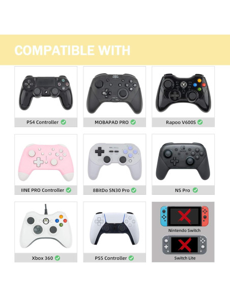 Cubiertas de Agarre para Joystick Jaeespon 12 Piezas Antideslizantes