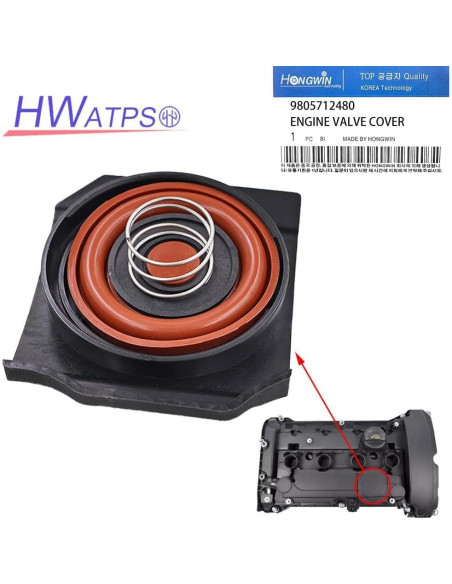 Kit de Reparación Tapa Válvula PCV Citroen Peugeot 1.6