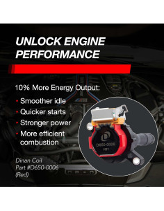 Bobina de Encendido Dinan D650-0006 Rojo para BMW M y S Series 2