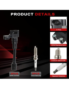 Juego de Bobinas de Encendido y Bujías Iridio Autodevil UF736 2