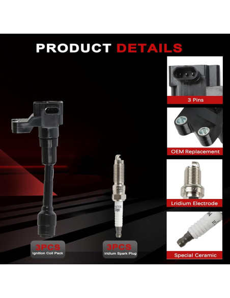 Juego de Bobinas de Encendido y Bujías Iridio Autodevil UF736