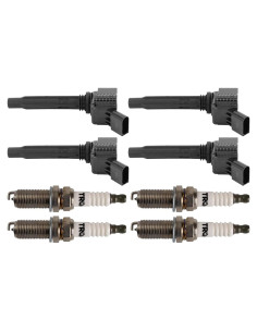 Kit de Encendido TRQ TKA05958 8 Piezas Bujías Iridio Audi VW