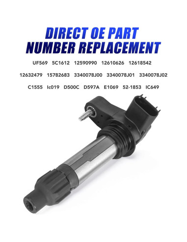 Paquete de 6 Bobinas de Encendido y Bujías LCWRGS para GMC 2010-2016