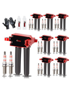 Paquete de Bobina de Encendido y Bujía GBTAD UF504 8x 16x para Dodge