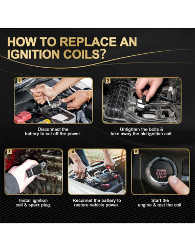 Bobinas de Encendido AXINMOTOO UF575 5PCS para VW y Audi