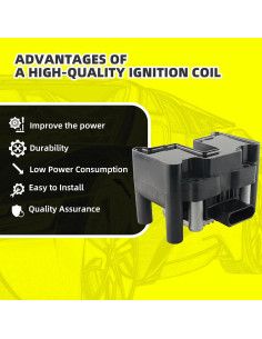 Kit Bobinas de Encendido MOAUTO UF277 + 4 Bujías Iridio 2