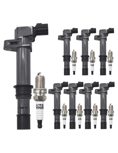 Paquete de 8 Bobinas de Encendido y Bujías OYEAUTO 4.7L V8