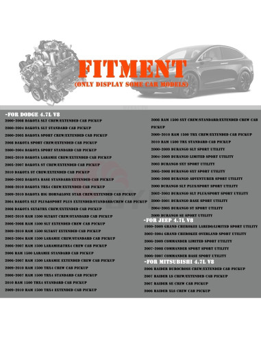 Paquete de 8 Bobinas de Encendido y Bujías OYEAUTO 4.7L V8