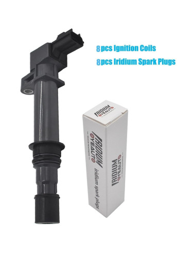 Paquete de 8 Bobinas de Encendido y Bujías OYEAUTO 4.7L V8