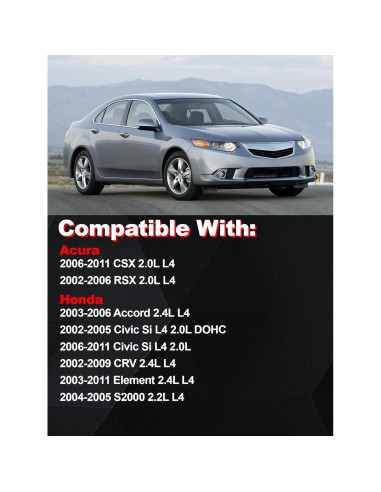 Bobina de Encendido Xongjojo Juego de 4 para Honda 2.0L-2.4L