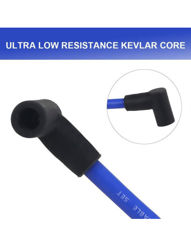 Cables de Encendido de Bujía JDMON 10.5mm para Ford BBF