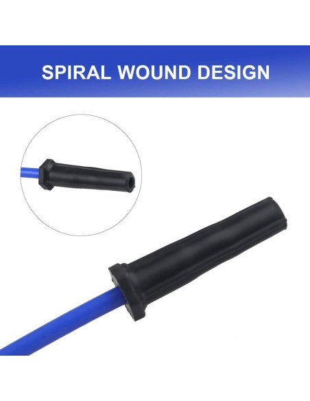 Cables de Encendido de Bujía JDMON 10.5mm para Ford BBF