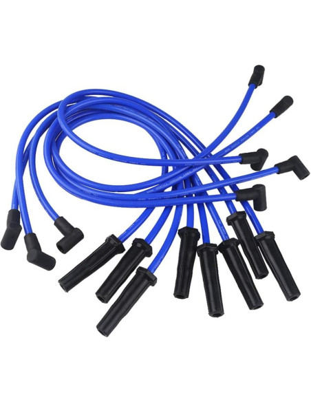 Cables de Encendido de Bujía JDMON 10.5mm para Ford BBF