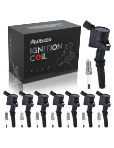 RANSOTO Bobinas de Encendido DG508 y Bujías SP479 para Ford