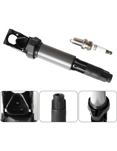 Paquete de bobinas de encendido UF522 y bujías iridio DEEGOOLY