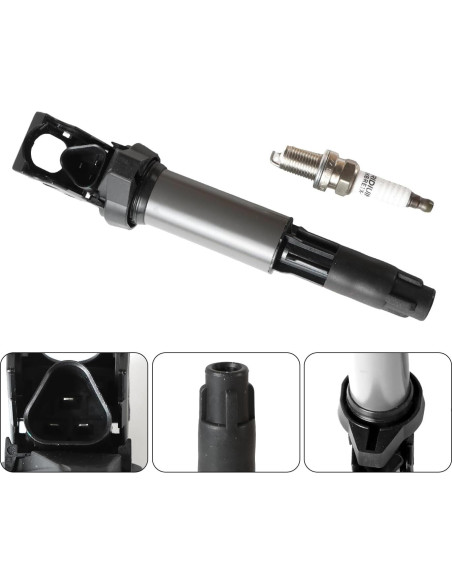 Paquete de bobinas de encendido UF522 y bujías iridio DEEGOOLY