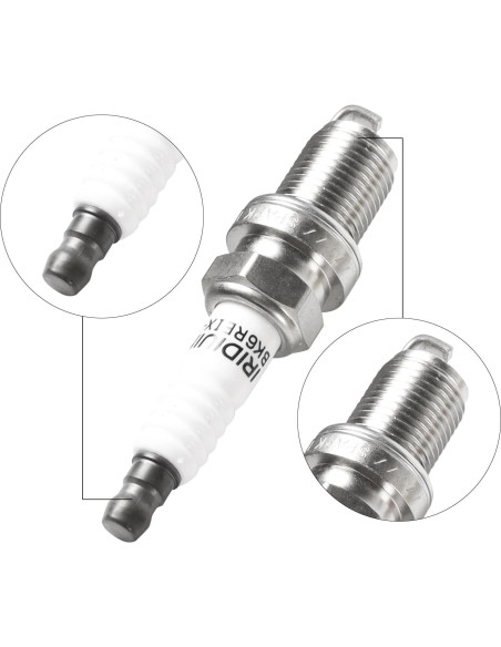 Paquete de bobinas de encendido UF522 y bujías iridio DEEGOOLY