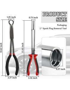 Kit de herramientas para bujías Figpade - 2 piezas, acero al carbono 2