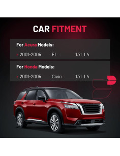 Paquete Bobina de Encendido UF400 y Bujía ZFR6FGP BDFHYK para Honda Civic 2001-2005 2