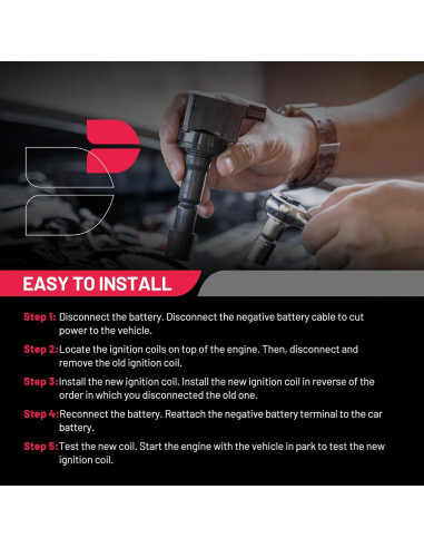 Paquete Bobina de Encendido UF400 y Bujía ZFR6FGP BDFHYK para Honda Civic 2001-2005