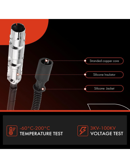 Cables de Bujía A-Premium 12 Compatible Chrysler y Mercedes