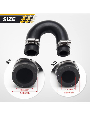 Manguera de Bypass Calentador Somusen 5/8" y 3/4" para GM