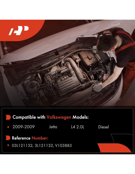 Conector de Flange de Manguera A-Premium para Volkswagen Jetta 2009