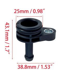 Tubo de manguera de refrigerante HYNYHT 06K121143 compatible A3 A4 A5 A6 Q3 Q5 2