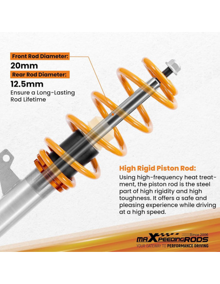 Amortiguadores Ajustables maXpeedingrods para VW Jetta y Golf