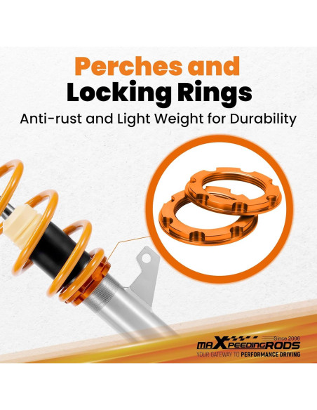 Amortiguadores Ajustables maXpeedingrods para VW Jetta y Golf