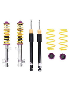 Kit Coil-over KW 10210099 para Audi A4 - Ajustable, Acero Inox