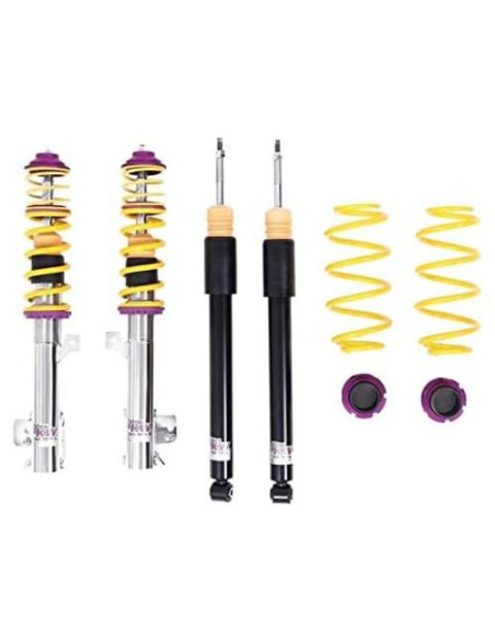 Kit Coil-over KW 10210099 para Audi A4 - Ajustable, Acero Inox