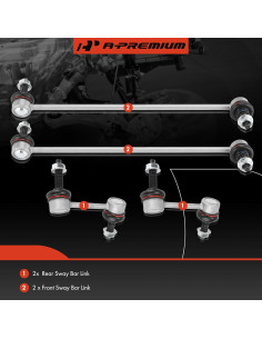 Kit de Enlace Estabilizador A-Premium para Hyundai y Kia 2