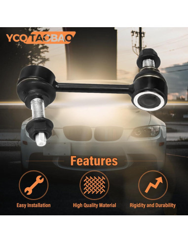 Kit de Enlace de Barra Estabilizadora Frontal 2x YCQTaoBao Audi