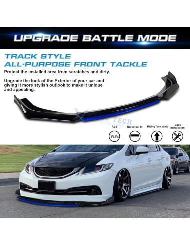 Labio de Parachoques Frontal Xotic Tech Ajustable 20-28cm Negro/Azul