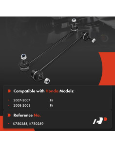 Enlaces de Barra Estabilizadora Delantera A-Premium Honda Fit 2007-2008 2