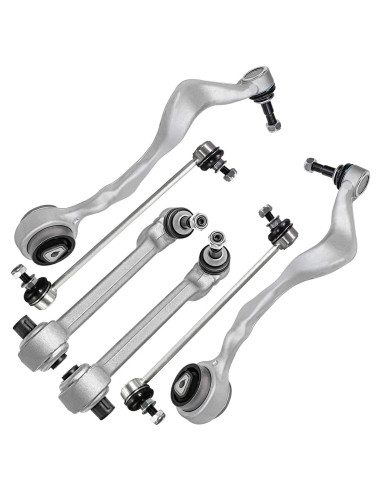 Juego de 6 brazos de control y estabilizadoras Detroit Axle para BMW