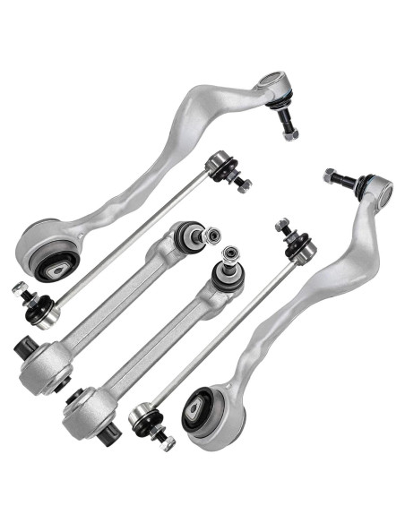 Juego de 6 brazos de control y estabilizadoras Detroit Axle para BMW