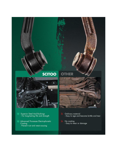 Kit de Suspensión Delantera SCITOO K80296 para Ford, Toyota y Mitsubishi