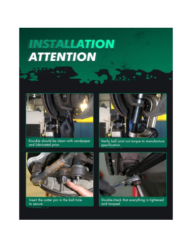 Kit de Suspensión Delantera SCITOO K80296 para Ford, Toyota y Mitsubishi