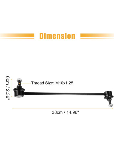 Enlaces de Barra Estabilizadora Delantera X AUTOHAUX para Honda