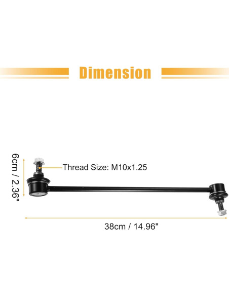 Enlaces de Barra Estabilizadora Delantera X AUTOHAUX para Honda