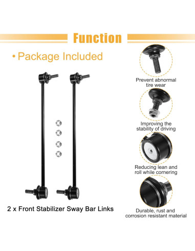 Enlaces de Barra Estabilizadora Delantera X AUTOHAUX para Honda