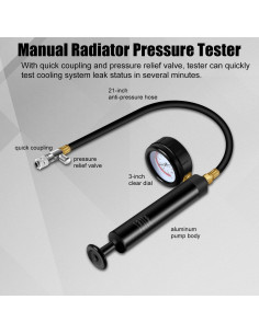 Kit de Prueba de Presión del Radiador ADAFIRST 18PCS 2