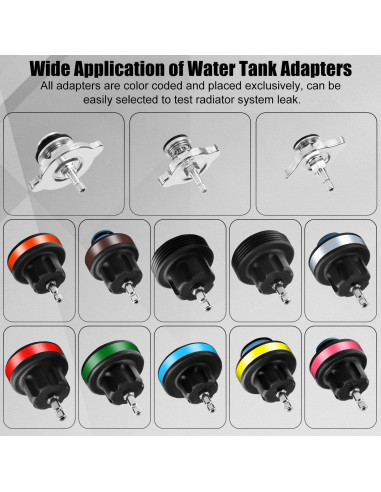 Kit de Prueba de Presión del Radiador ADAFIRST 18PCS