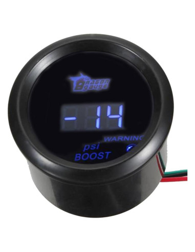 Medidor Digital de Presión de Turbo ESUPPORT 52mm LED Azul