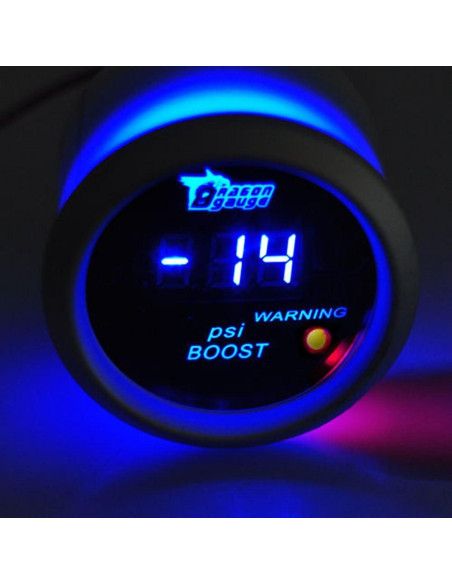 Medidor Digital de Presión de Turbo ESUPPORT 52mm LED Azul
