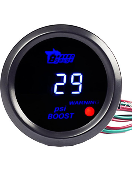 Medidor Digital de Presión de Turbo ESUPPORT 52mm LED Azul