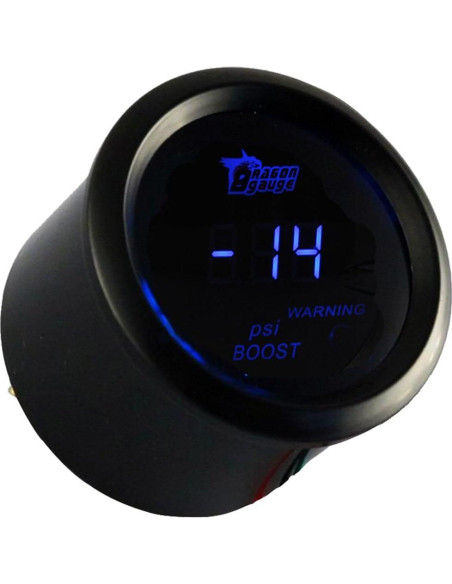 Medidor Digital de Presión de Turbo ESUPPORT 52mm LED Azul